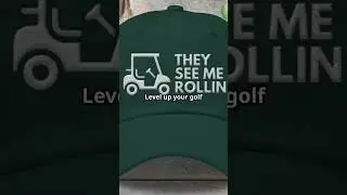 They See Me Rollin': The Ultimate Golf Hat! #GolfHat #FunnyGolf #GolfApparel #GolfSlogan