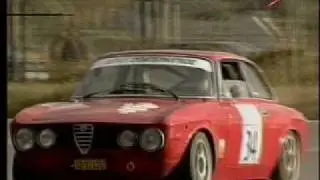 Historic  RACING   ALFAs   In   Wet  Circuit -- GREECE--