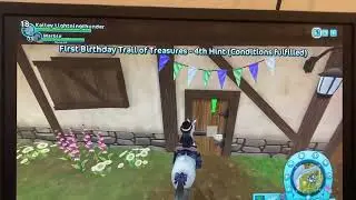 The first part of birthday trail ride clues and answers!