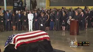 Sen. John McCain Lies In State At Capitol