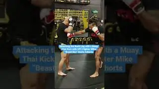 Attacking the Back Leg with a Muay Thai Kick with UFC Fighter Mike &ldquo;Beast Boy&rdquo; Davis #shorts