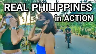 NICE WALK AND ACTION FROM THE FAMOUS PLACE in QUEZON MEMORIAL CIRCLE Philippines [4K] 🇵🇭