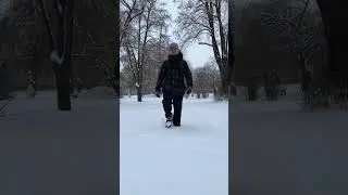 just walking in the ❄️