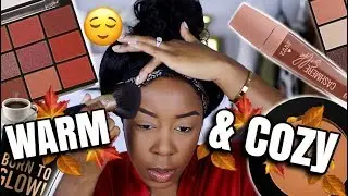 TERRACOTTA AND BROWNS ON DARK SKIN | ULTIMATE DRUGSTORE FALL MAKEUP TUTORIAL 2019 | Andrea Renee