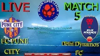 ISL 2017-18 football  Live score : FC Pune City vs Delhi Dynamos FC 22nd nov. 2017   | HD