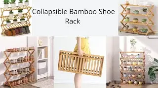 How to Set up A wooden Bamboo Shoe Rack / Multipurpose DIY Rack.