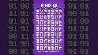 Test Your Observation Skills With This FAST Number Game! #shorts