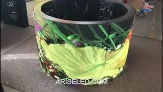 Indoor Soft Module Curved Flexible Led Display Screen For Cylindrical Column Use,P1.8 P2 P2.5 P3 P4