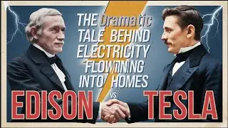 The Dramatic Tale Behind Electricity Flowing Into Homes (Edison vs. Tesla) #shorts