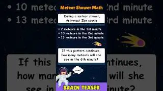 Can you crack the meteor shower pattern? 🌠 | #brainteaser