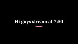 Streaming Soon