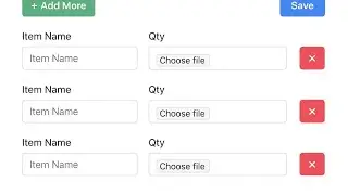 Add or Remove Multiple Input Fields Dynamically in Laravel | coding With kailash 