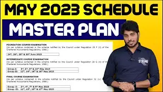 MAY 2023 | MASTER PLAN | CA EXAMS | MUST WATCH STRATEGY