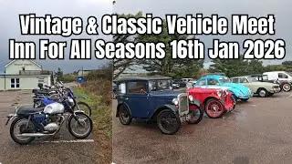 Vintage & Classic Vehicle Meet Inn For All Seasons Cornwall England 16th January 2026