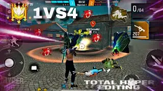 1 Vs 4 Impossible Clutch ☠️ | #Toyalhyperediting 
