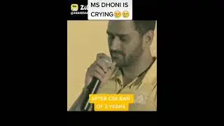 Ms Dhoni crying when csk back after 2 years