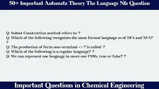 MCQ Questions Automata Theory The Language Nfa with Answers