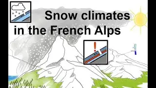 Snow climates in the French Alps