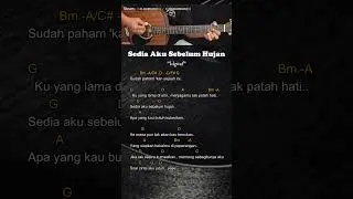 Sedia Aku Sebelum Hujan - Idgitaf | Chord Gitar Mudah dan Lirik  #chordgitar