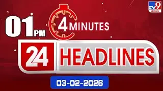 4 Minutes 24 Headlines | 1 PM | 03-2-2026 - TV9