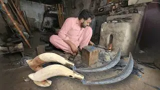 How Hand Sickle Is Made: Master Craftsman's Traditional Techniques