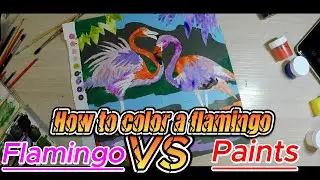 Dial up the wow factor when coloring a flamingo