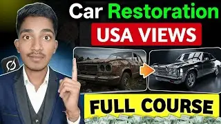 How To Create Viral Car restoration Long videos with Ai | Old Car To New Car Transformation