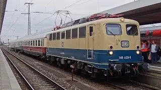 Bayern: Baureihe 140 + Sonderzug in N&uuml;rnberg Hauptbahnhof [1080p50 ᴴᴰ]