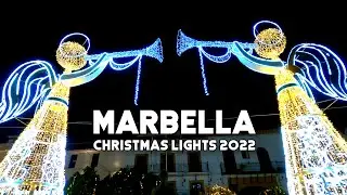 Marbella Spain Christmas Lights 2022 Wonderful Holiday Destination Costa del Sol | Málaga [4K]
