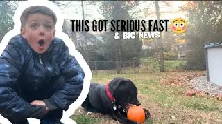 Dog vs. Pumpkin: Guess Who Won? | Family Halloween Costume Reveal + Big News! 🐾👻