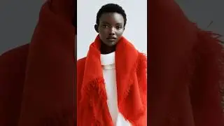Bold Red Scarf Ensemble Showcase #fashion #elegance #redstyle