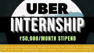 UBER ➤ SWE INTERNSHIP | ₹50,000/MONTH STIPEND | All Are Eligible | B.Tech/Dual Degree Students 🔥🔥