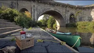 Easy canoe day trip on the River Avon near Bath