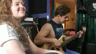 The Frost Duo in the Studio Recording Play Nice