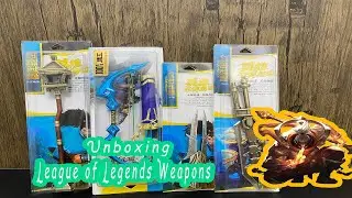 League of Legends Weapons Unboxing-Jax Ashe Zed Garen
