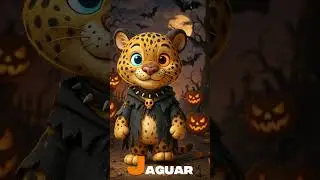 Spooky ABC Animal Sounds Song 🐾 | Halloween A to Z Jungle Noises for Kids (P3) | Jumpy Jungle TV