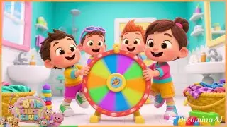 ✨🧺 Laundry Wash Song for Kids | Bubbles, Scrub & Spin Fun 🫧👕 | Bathroom Cleaning Song