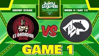 El Ganador Esports vs Z4 Pegaxy | Game 1 | Juicy Legends Tournament 2022 Q2 | WK 4 Day 12