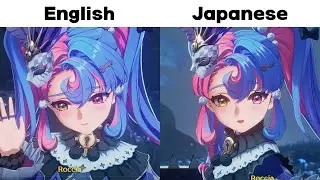 Shy and Cute Roccia English vs Japanese Voice | Wuthering Waves