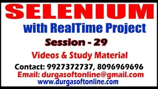 Selenium with RealTime Project | Session - 29 | Retry Extent Grid | By Mahesh Sir