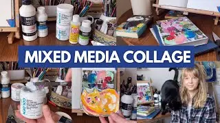 Mixed media collage art materials, supplies and tips!