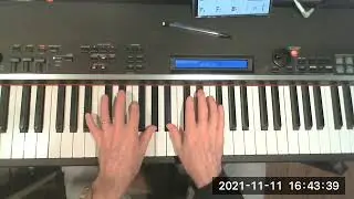 Joe Avery Blues, 2nd line played on the piano