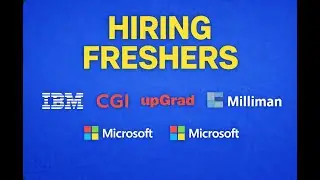 Hiring Freshers 🔥 IBM | CGI | upGrad | Microsoft | Milliman Jobs 2025 | Apply Now
