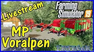 FS19 livestream #17: Voralpen Multiplayer!