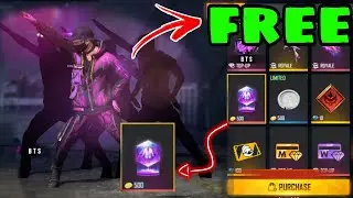 How to get free BTS crystal token in free fire - get free BTS crystal token - new event #187
