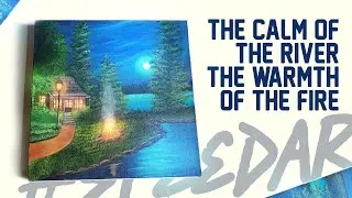 The Calm of the River, the Warmth of the Fire | Speed Art