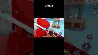 I AM 1 VS 3 IN BED WARS#FOUR-PLAYER MODE#MINEFUN IO#