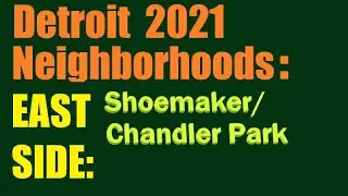 Detroit's East Side: Shoemaker & Chandler Park. 2021. With a ribbon farms story.