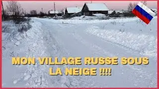 V.RUSSIE - MON VILLAGE RUSSE SOUS LA NEIGE !!!