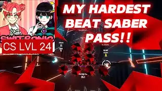 MY HARDEST BEAT SABER PASS WAS ON WRIST ROLL TECH! | CS LVL 24